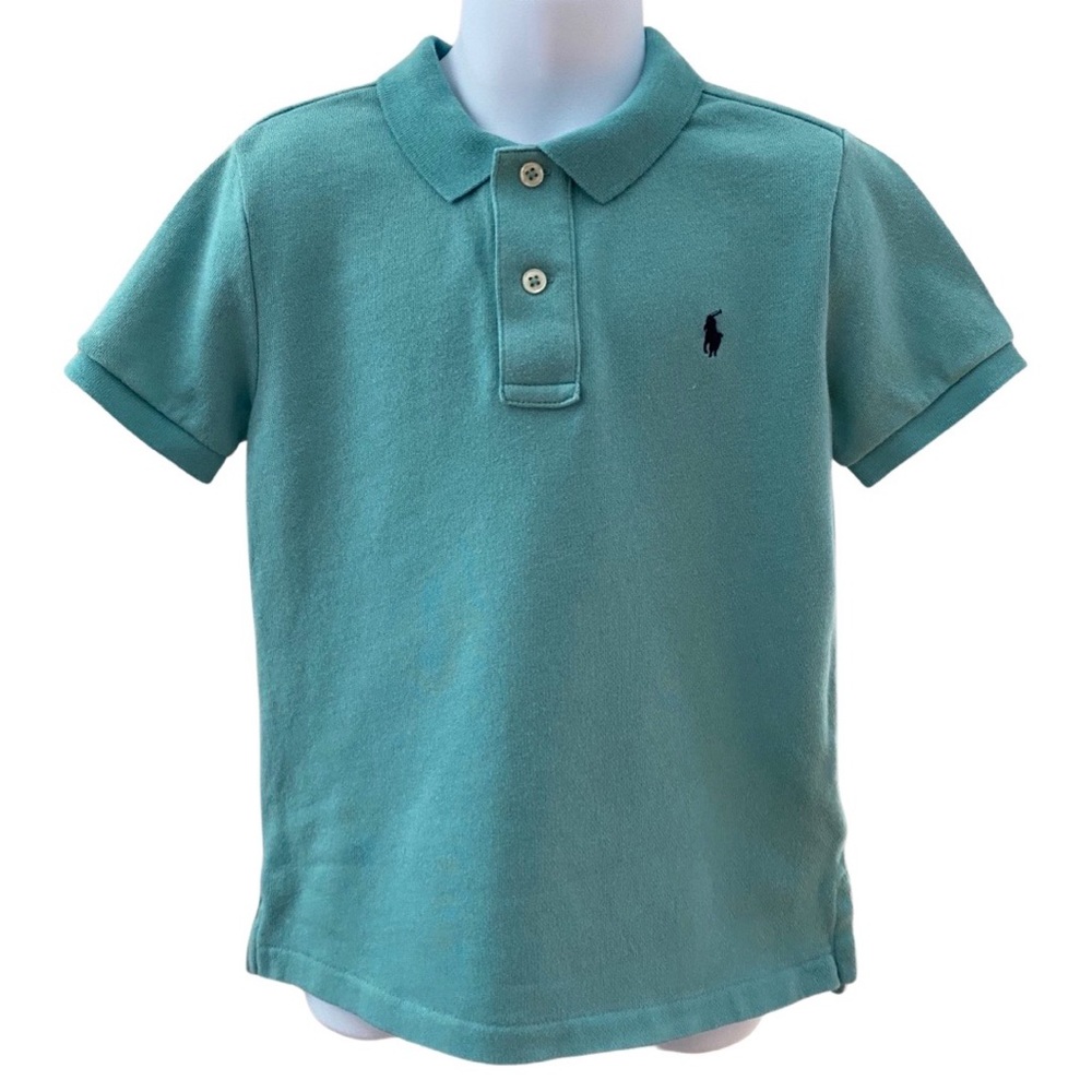 Polo Ralph Lauren Boys Iconic Soft Cotton Polo Shirt - GREEN - Size 5